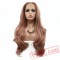 Wave Hair Long Lace Front Wig Gold Pink Hair Party Wig Lady Women