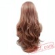 Wave Hair Long Lace Front Wig Gold Pink Hair Party Wig Lady Women
