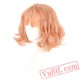 Japan South Korea Wig Air Bang Harajuku Pink Gold Cosplay Wig