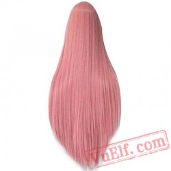 Pink Long Straight Wig Sakura Miku Luka Megurine Quartz Matryoshka Princess Bubblegum Moka Akashiya Cosplay Wig