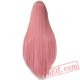 Pink Long Straight Wig Sakura Miku Luka Megurine Quartz Matryoshka Princess Bubblegum Moka Akashiya Cosplay Wig