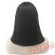 Short Straight Lace Wig Hair Pink Black Women Party Cosplay Wigs