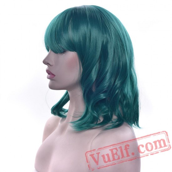 Green Blonde Hair Wis Pink Brown Party Cosplay Wigs Women