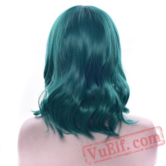 Green Blonde Hair Wis Pink Brown Party Cosplay Wigs Women