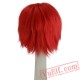 Pink Cosplay Wig Layered Short Straight Hair Wigs