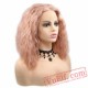 Wave Short Bob Pink Wigs Lace Front Wig Women Girls Party Cosplay