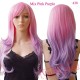 Cosplay Wig Long Curly Halloween Hair pink purple women wigs