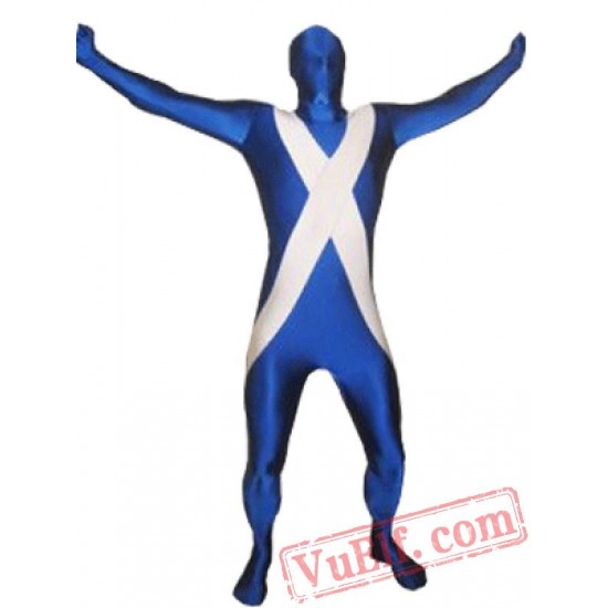 Scotland Flag Zentai Suit - Spandex BodySuit | Full Body Costumes