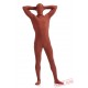 Funny Rust Red Lycra Spandex BodySuit | Zentai Suit