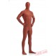 Funny Rust Red Lycra Spandex BodySuit | Zentai Suit