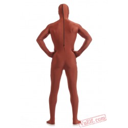 Funny Rust Red Lycra Spandex BodySuit | Zentai Suit