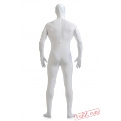 Funny White Lycra Spandex BodySuit | Zentai Suit