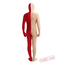 Pink Red Lycra Spandex BodySuit | Zentai Suit