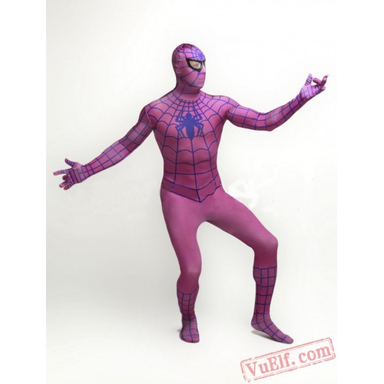 Pink Spiderman Costumes - Lycra Spandex BodySuit | Zentai Suit