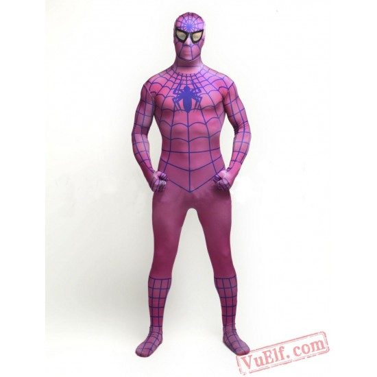 Pink Spiderman Costumes - Lycra Spandex BodySuit | Zentai Suit