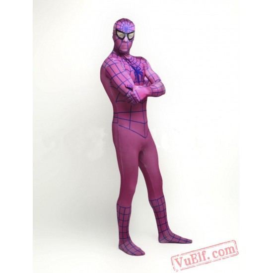 Pink Spiderman Costumes - Lycra Spandex BodySuit | Zentai Suit