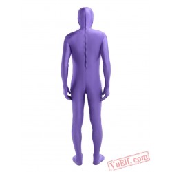 Purple Open Face Lycra Spandex BodySuit | Zentai Suit