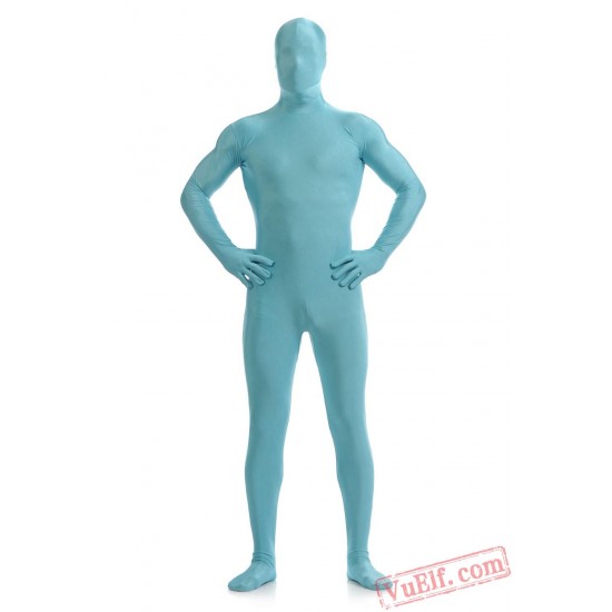 Light Blue Lycra Spandex BodySuit | Zentai Suit