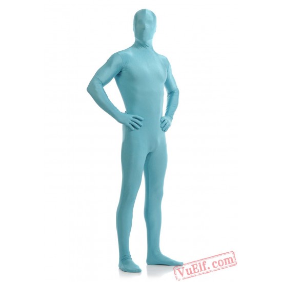 Light Blue Lycra Spandex BodySuit | Zentai Suit