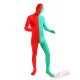 Red Green Lycra Spandex BodySuit | Zentai Suit