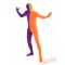 Orange Purple Lycra Spandex BodySuit | Zentai Suit