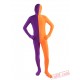 Orange Purple Lycra Spandex BodySuit | Zentai Suit