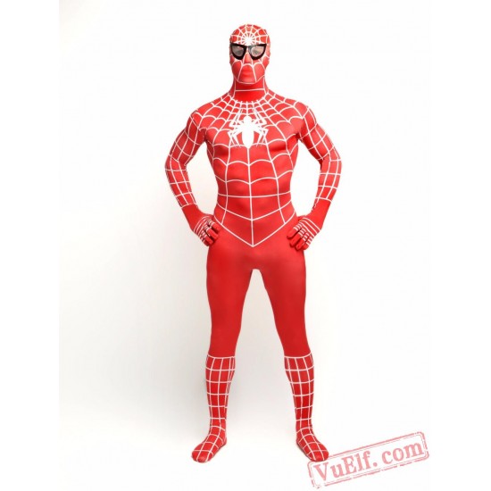Red Spiderman Costumes - Lycra Spandex BodySuit | Zentai Suit