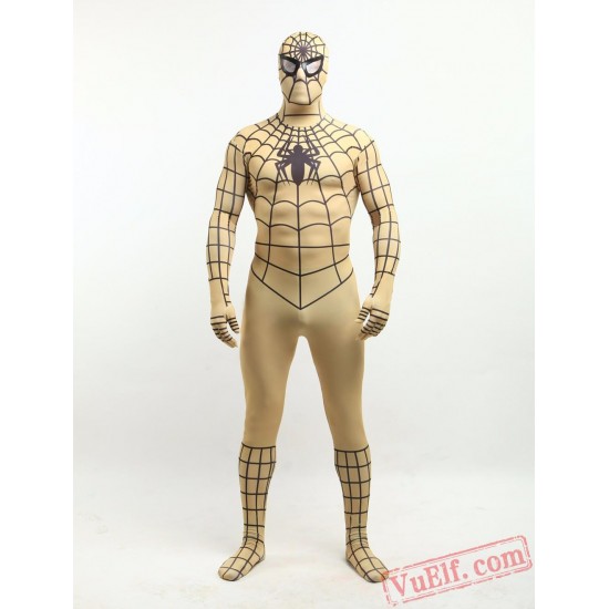 Golden Spiderman Zentai Suit - Spandex BodySuit | Costumes