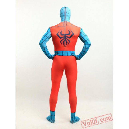 Orange Spiderman Lycra Spandex BodySuit | Zentai Suit