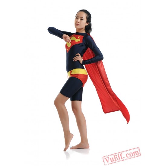 Superwoman Costumes - Lycra Spandex BodySuit | Zentai Suit