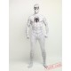 White Spiderman Costumes - Lycra Spandex BodySuit | Zentai Suit