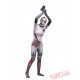 Horror Nurse Zombie Costumes - Lycra Spandex BodySuit | Zentai Suit