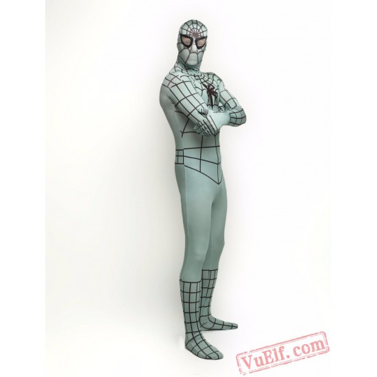 Black Stripe Spiderman Zentai Suit - Spandex BodySuit