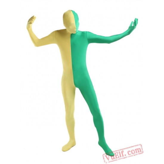 Yellow Green Lycra Spandex BodySuit | Zentai Suit