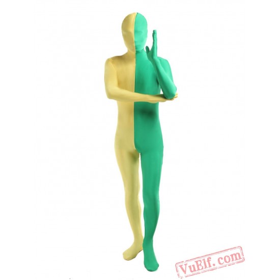 Yellow Green Lycra Spandex BodySuit | Zentai Suit