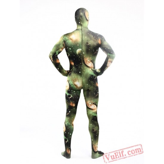 Multi Color Cloud Stars Lycra Spandex BodySuit | Zentai Suit