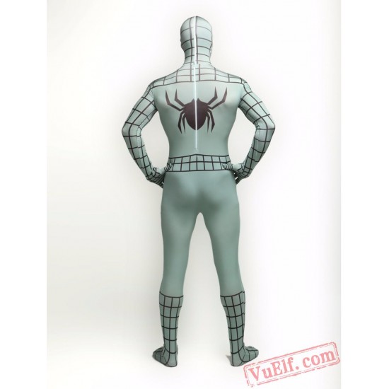 Black Stripe Spiderman Zentai Suit - Spandex BodySuit