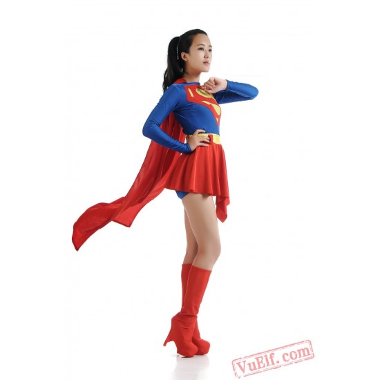 Superwoman Costumes - Lycra Spandex BodySuit | Zentai Suit