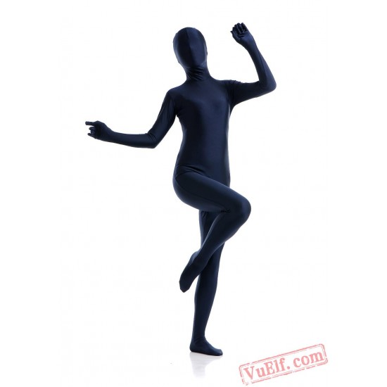 Navy Blue Full Body Costumes - Lycra Spandex BodySuit | Zentai Suit
