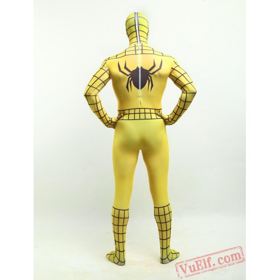 Yellow Spiderman Zentai Suit - Spandex BodySuit | Costumes