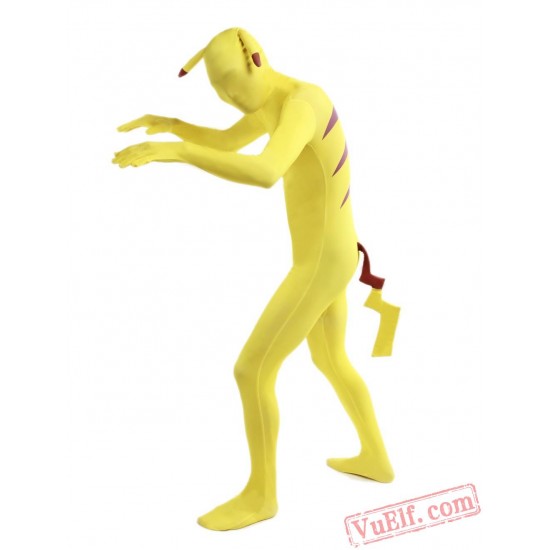 Pikachu Costumes - Lycra Spandex BodySuit | Zentai Suit