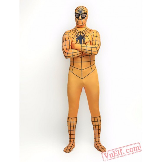 yellow Spiderman Zentai Suit - Spandex BodySuit | Costumes