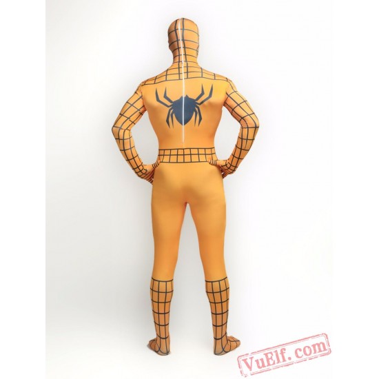 yellow Spiderman Zentai Suit - Spandex BodySuit | Costumes
