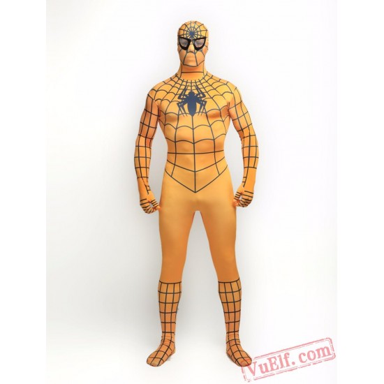 yellow Spiderman Zentai Suit - Spandex BodySuit | Costumes