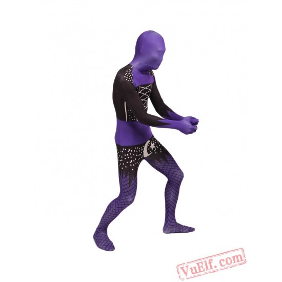 Stars Moon Lycra Spandex BodySuit | Zentai Suit