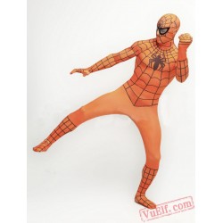 Orange Spiderman Costumes - Lycra Spandex BodySuit | Zentai Suit