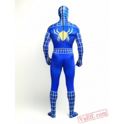 Blue Spiderman Zentai Suit - Spandex BodySuit | Costumes