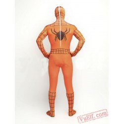 Orange Spiderman Costumes - Lycra Spandex BodySuit | Zentai Suit
