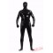 Black Shiny Metalic Mens Lycra Spandex BodySuit | Zentai Suit