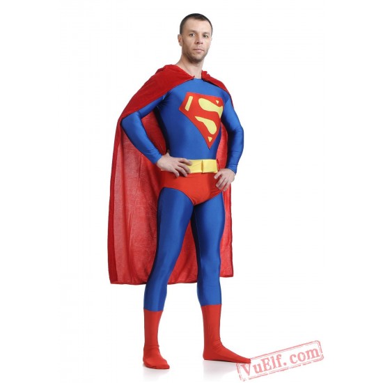 Superman Costumes - Lycra Spandex BodySuit | Zentai Suit